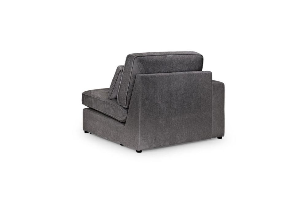 Landos Grey Fabric Modular Left Hand Arm Piece