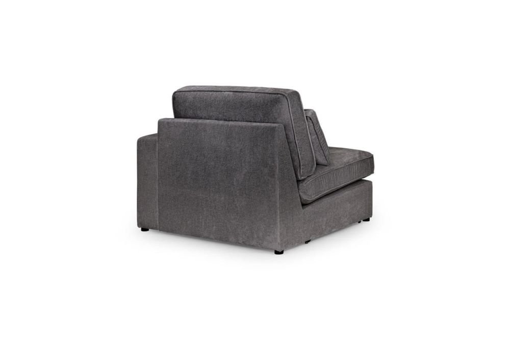Landos Grey Fabric Modular Right Hand Arm Piece