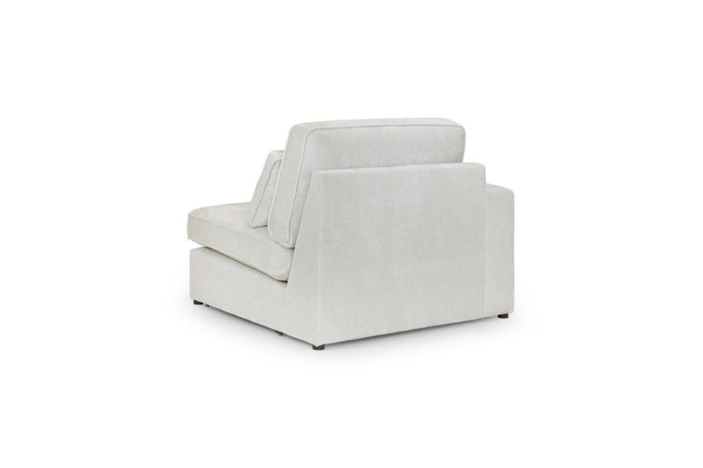 Landos Ivory Fabric Modular Left Hand Arm Piece