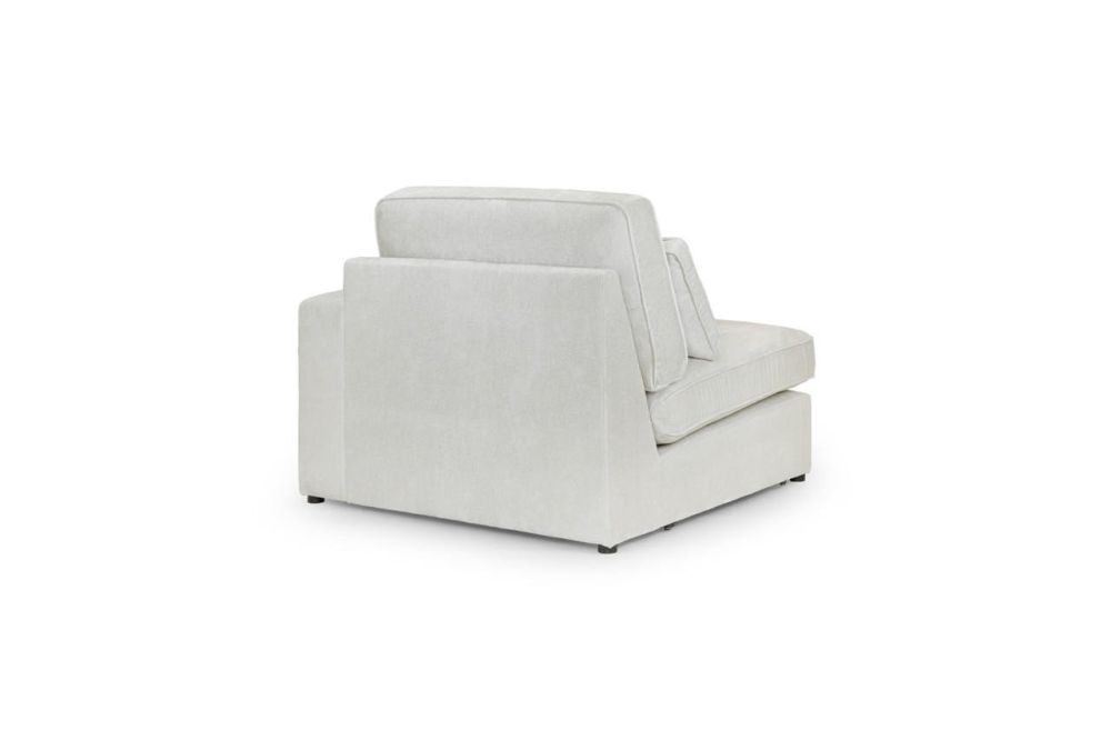 Landos Ivory Fabric Modular Right Hand Arm Piece