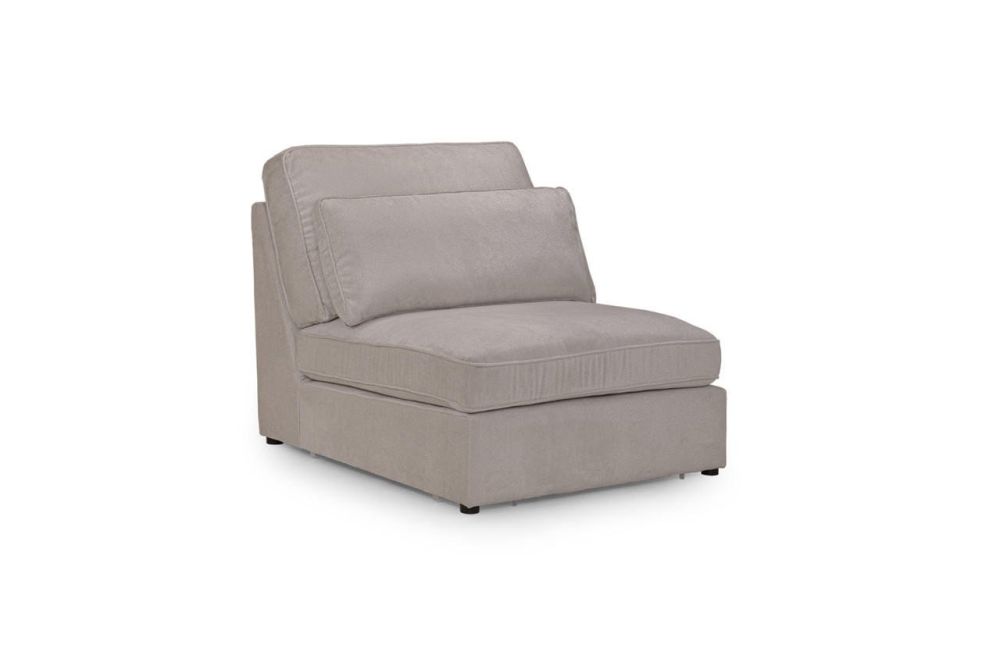 Landos Mocha Fabric Modular Armless Piece