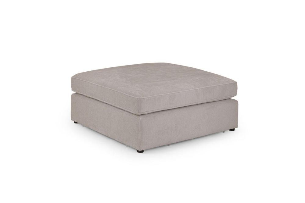 Landos Mocha Fabric Footstool