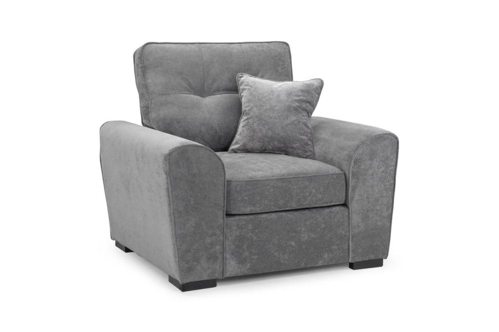 Lorcan Grey Fabric Armchair
