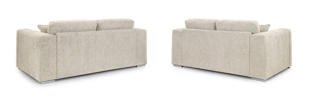 Valante Beige Fabric 3+2 Sofa Set