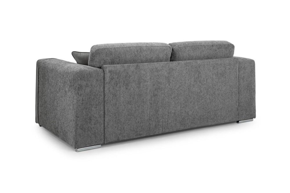 Valante Grey Fabric 3 Seater Sofa