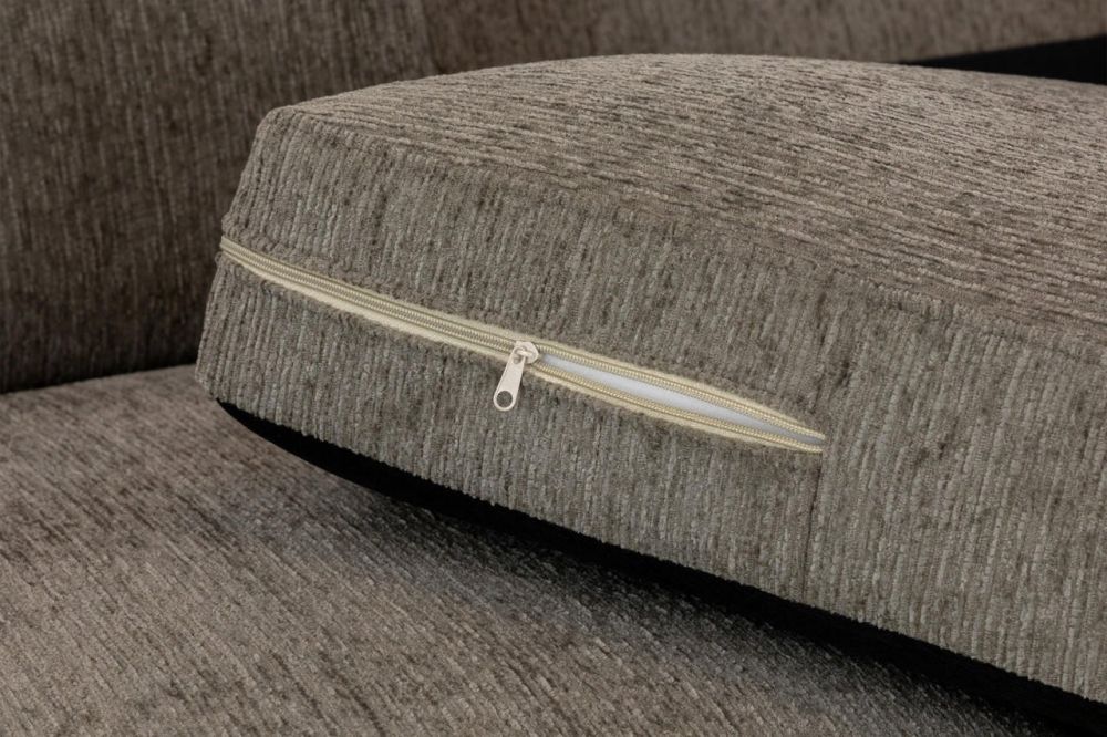 Valante Mocha Fabric Large Corner Sofa