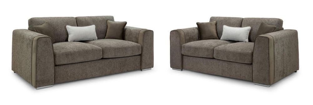 Valante Mocha Fabric 3+2 Sofa Set