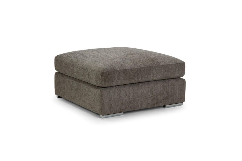 Valante Mocha Fabric Footstool