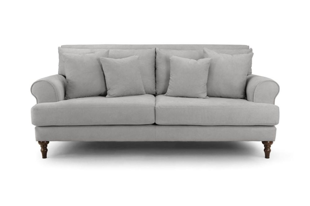 Vinson Grey Fabric 3 Seater Sofa 