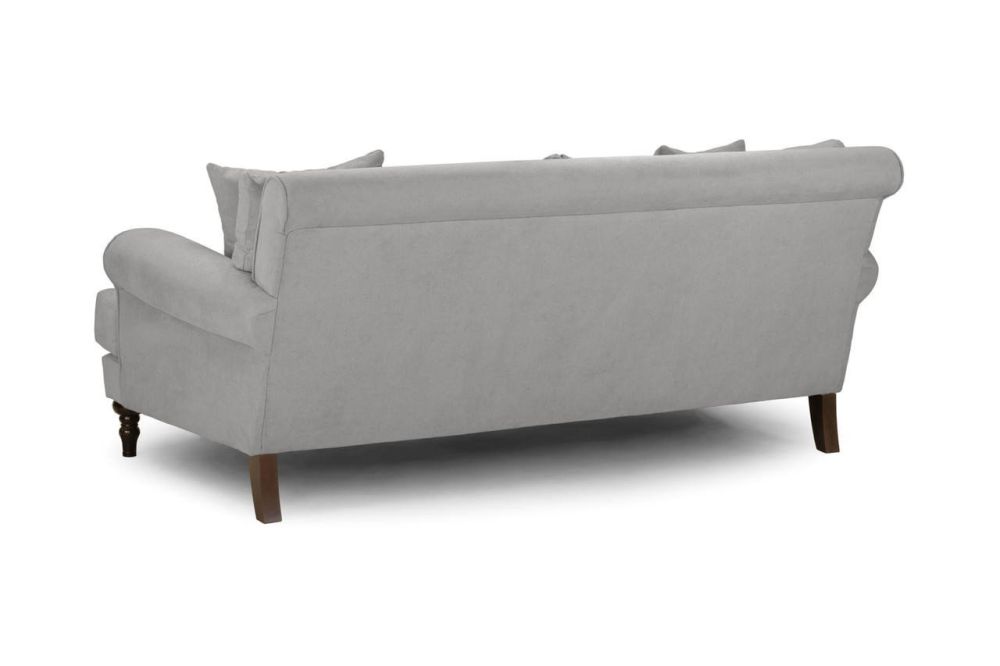 Vinson Grey Fabric 3 Seater Sofa 