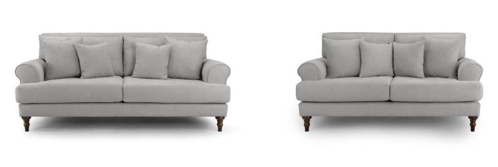Vinson Grey Fabric 3+2 Sofa Set