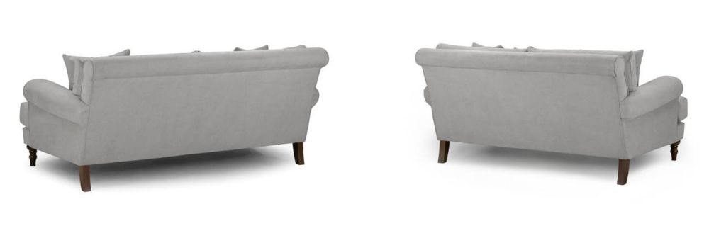 Vinson Grey Fabric 3+2 Sofa Set