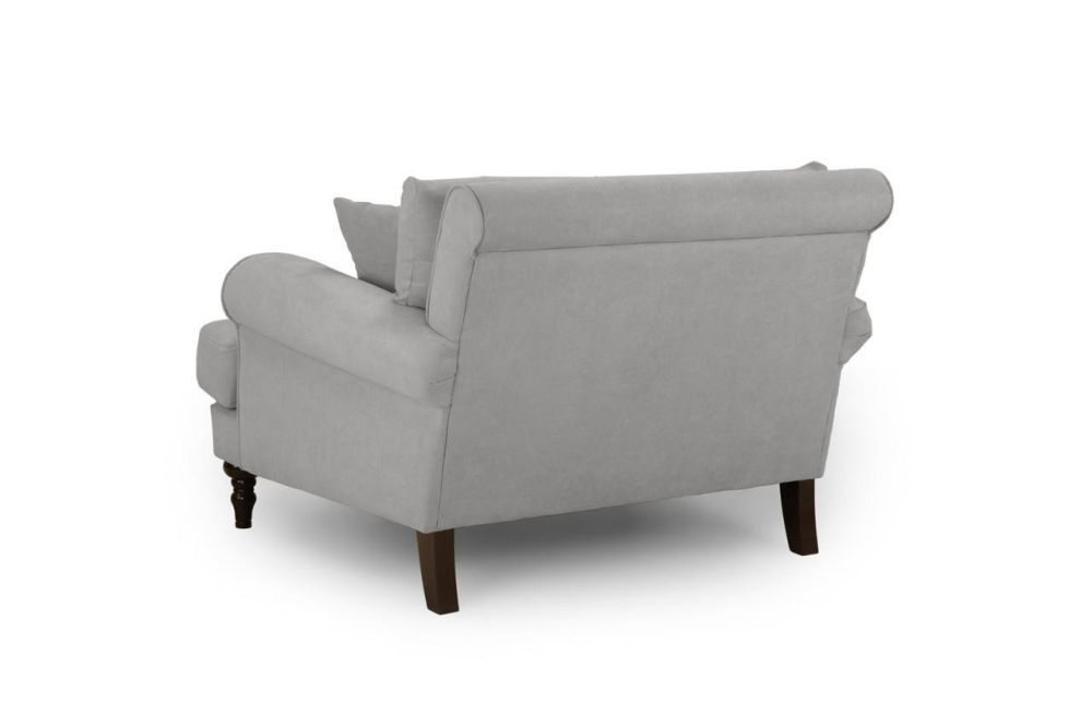Vinson Grey Fabric Armchair
