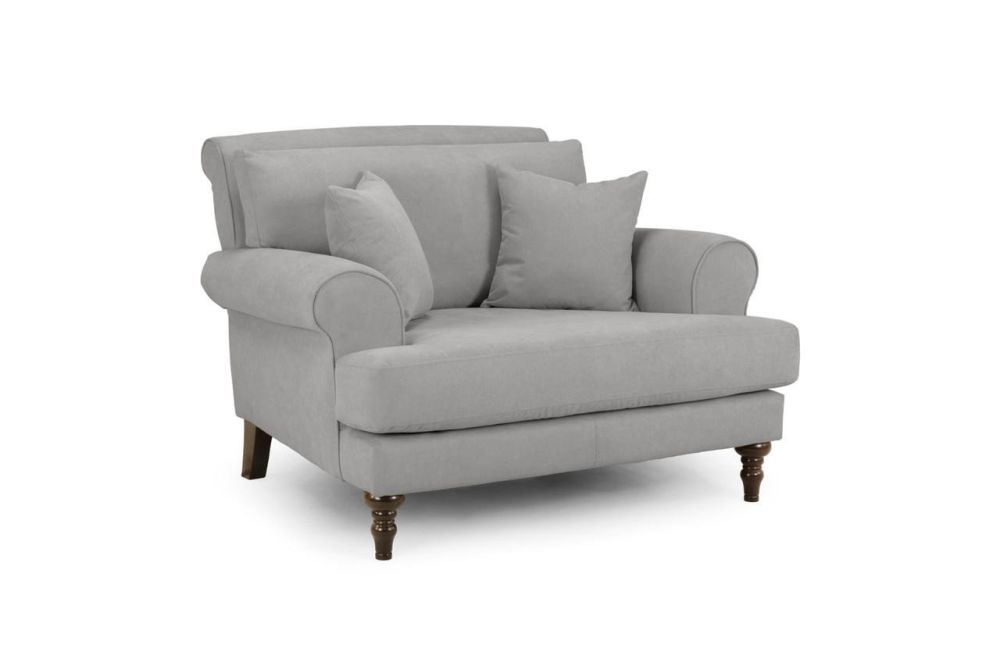Vinson Grey Fabric Armchair
