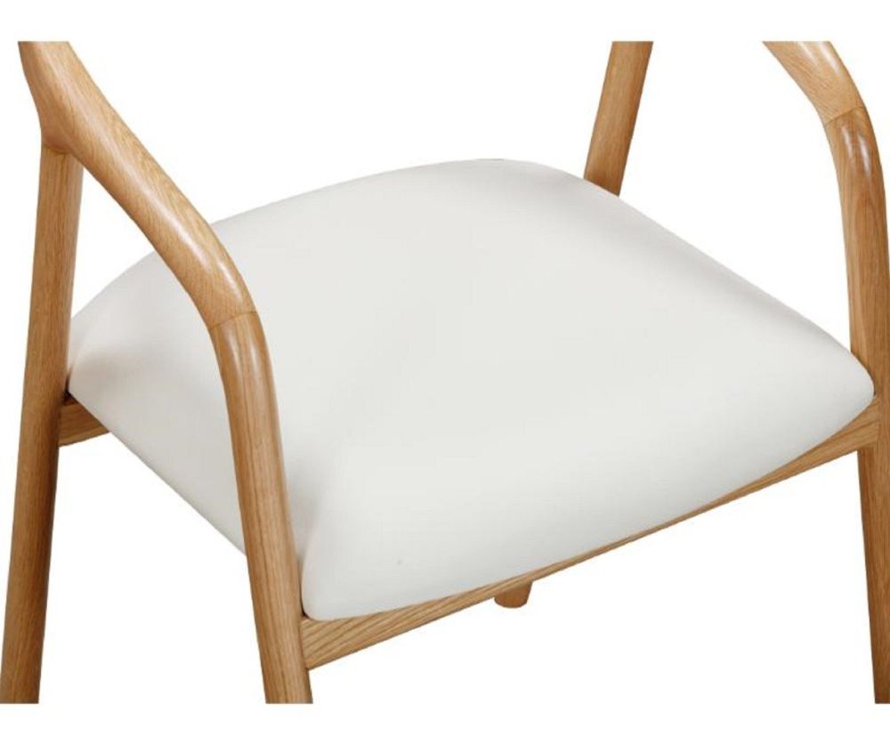 Furniture Link Hoxton Oak Dining Chair in Pair
