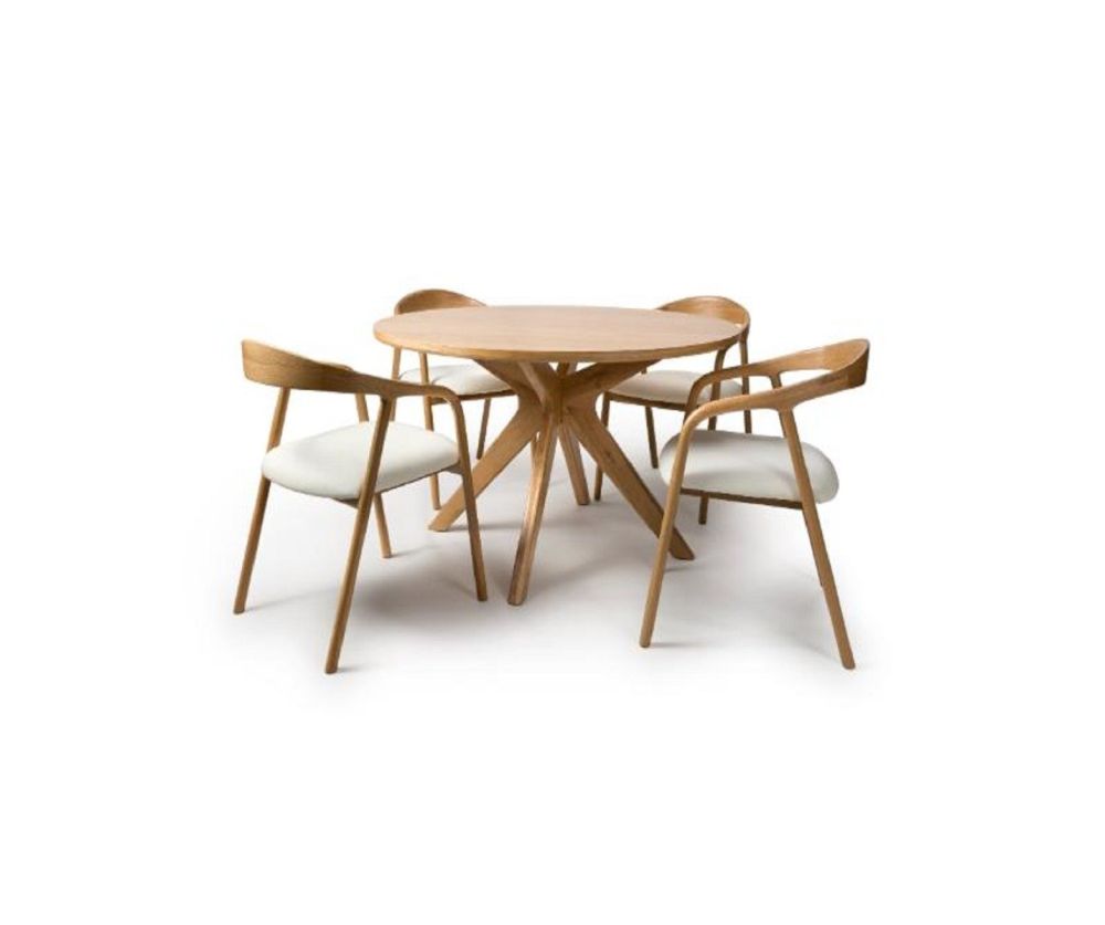 Furniture Link Hoxton Oak Round Dining Table
