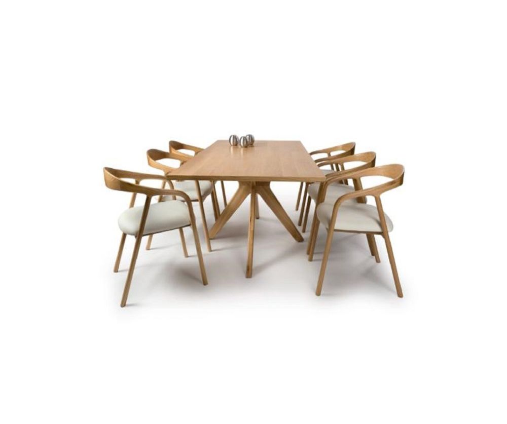Furniture Link Hoxton Oak Dining Table(160cm)