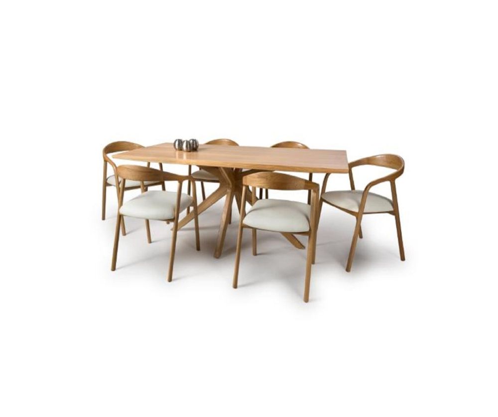 Furniture Link Hoxton Oak Dining Table(160cm)