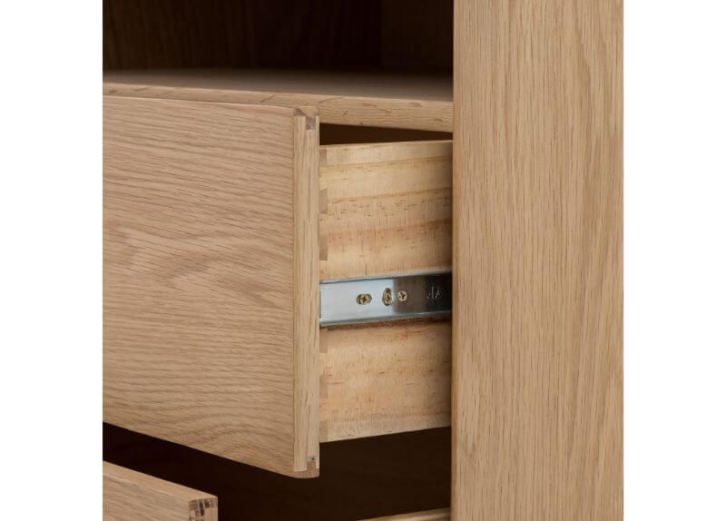 Furniture Link Jenson Light Oak 2 Door 2 Drawer Large Sideboard