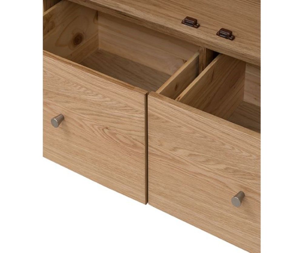 Furniture Link Jenson Light Oak 2 Door Wardrobe 