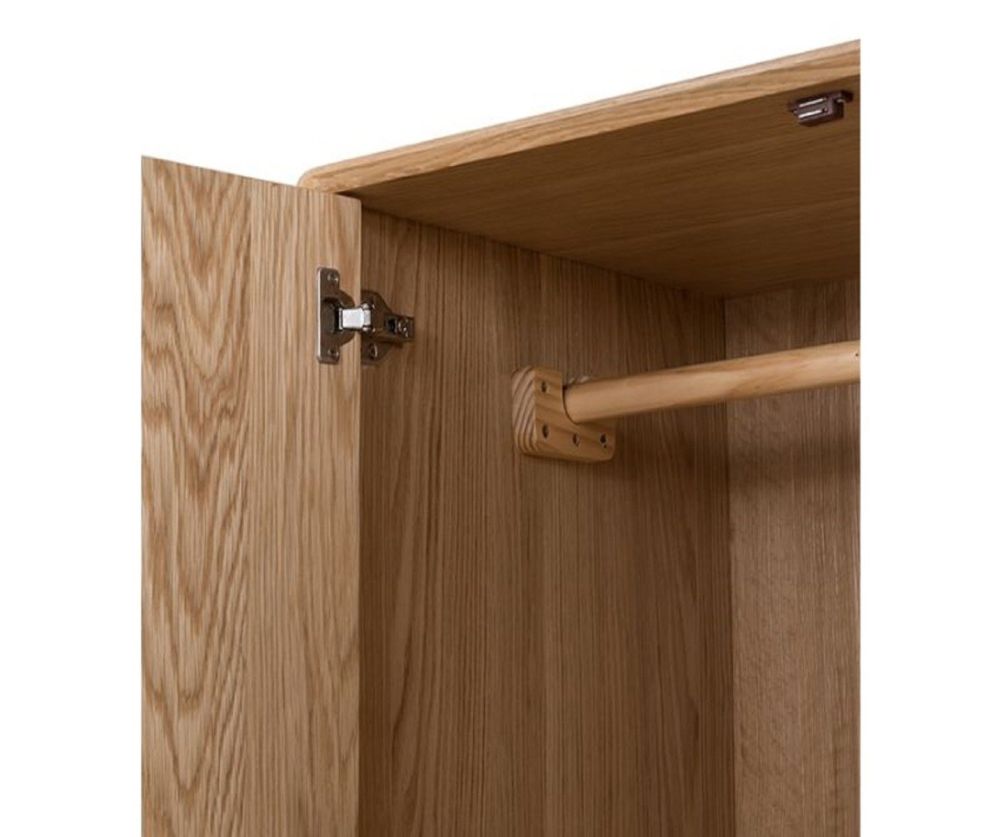 Furniture Link Jenson Light Oak 2 Door Wardrobe 