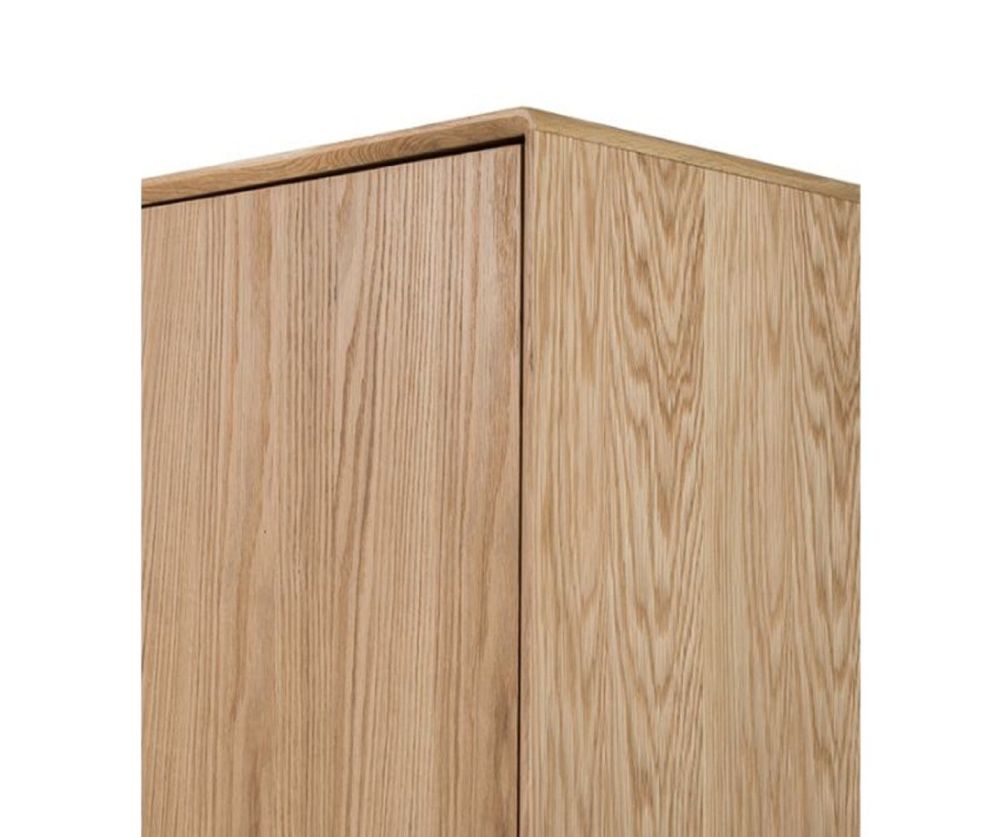 Furniture Link Jenson Light Oak 2 Door Wardrobe 