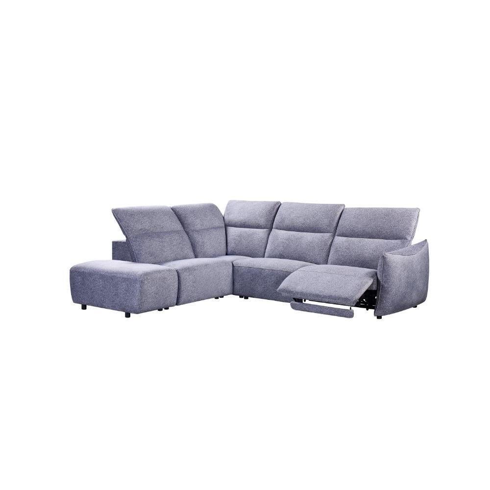 Furniture Link Libby Grey Fabric Recliner Corner Sofa - LHF