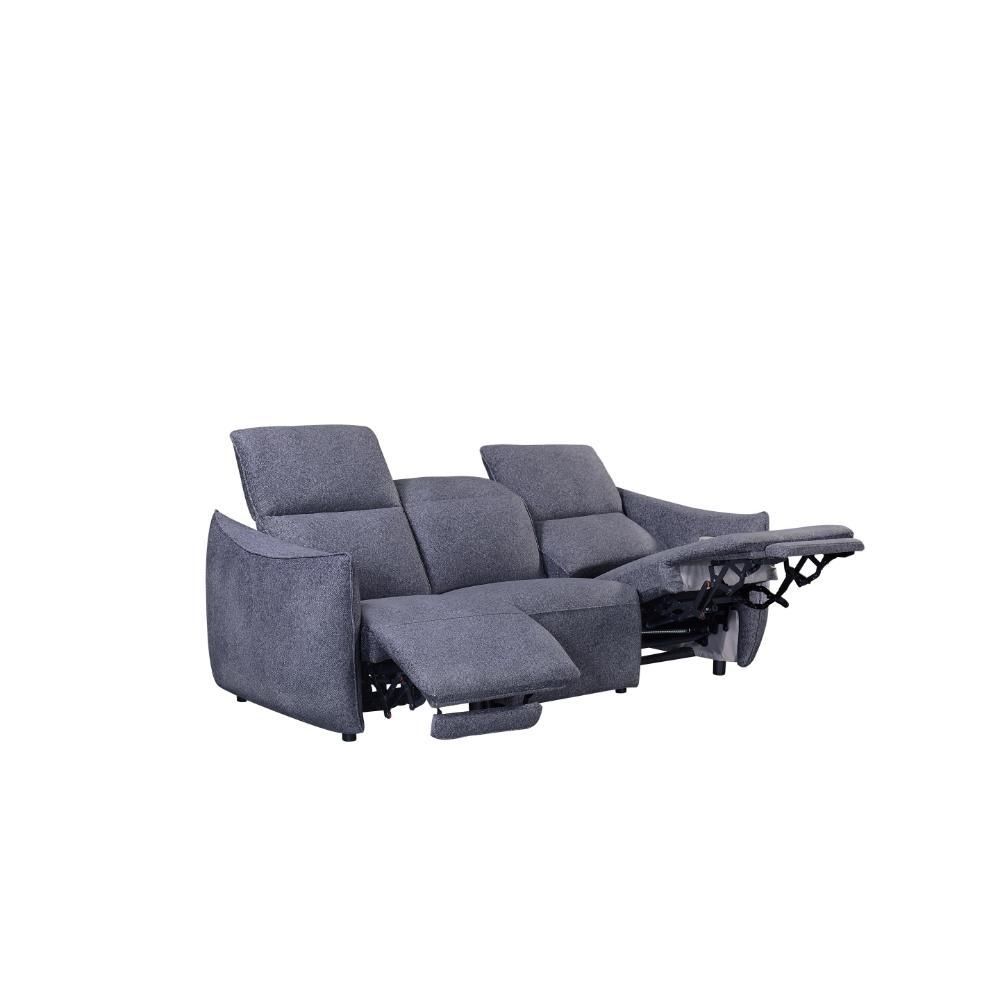 Furniture Link Libby Anthracite Fabric Power Recliner 3 Seater Sofa
