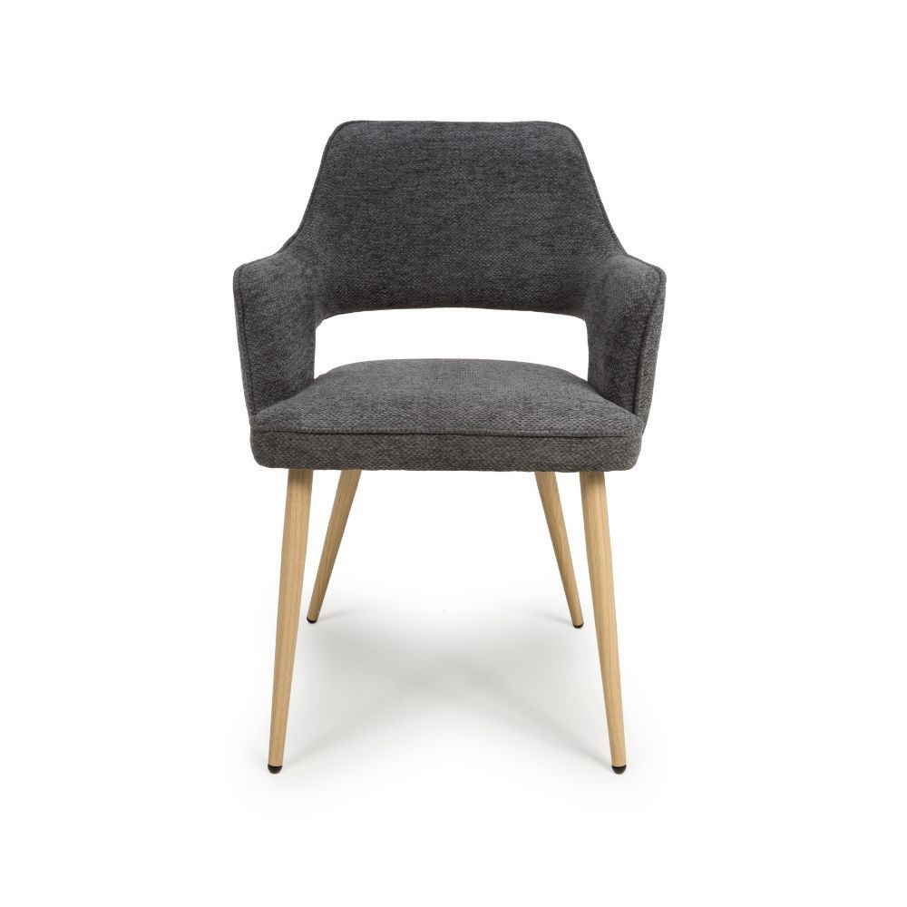 Furniture Link Eden Grey Dining Chair in Pair