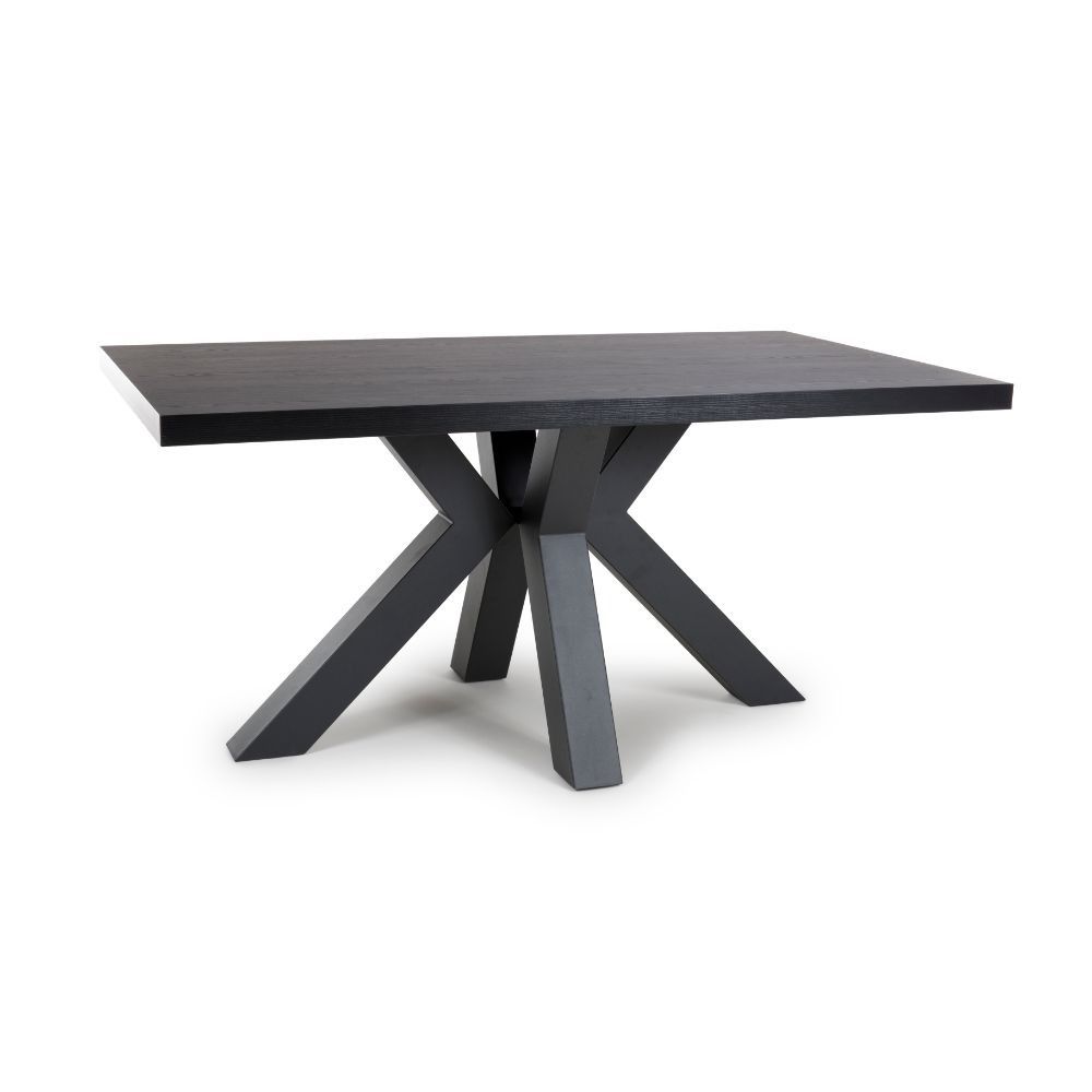 Furniture Link Colorado Black Ash Dining Table Only - 160cm