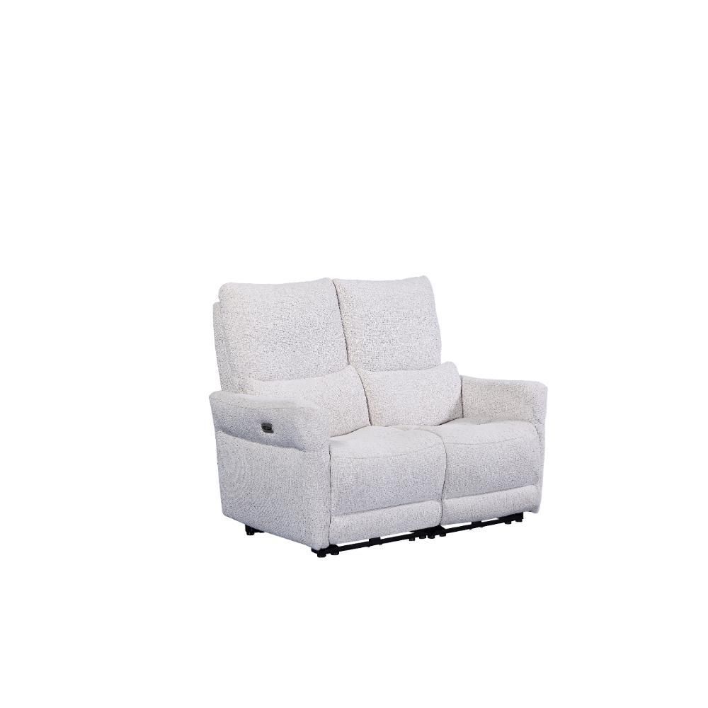 Furniture Link Jagger Biscuit Fabric Power Recliner 2 Seater Sofa