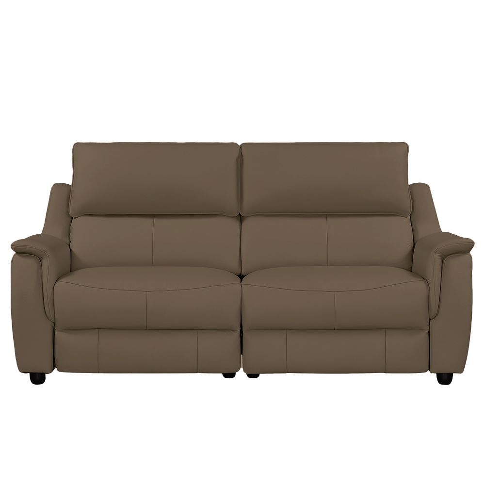 Furniture Link Milano Dark Taupe Power Recliner 3 Seater Sofa