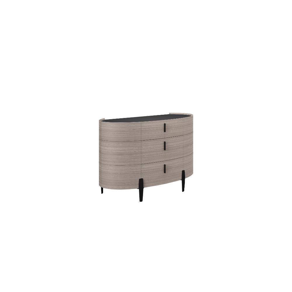 Furniture Link Siena Beige Small 3 Drawer 2 Door Chest