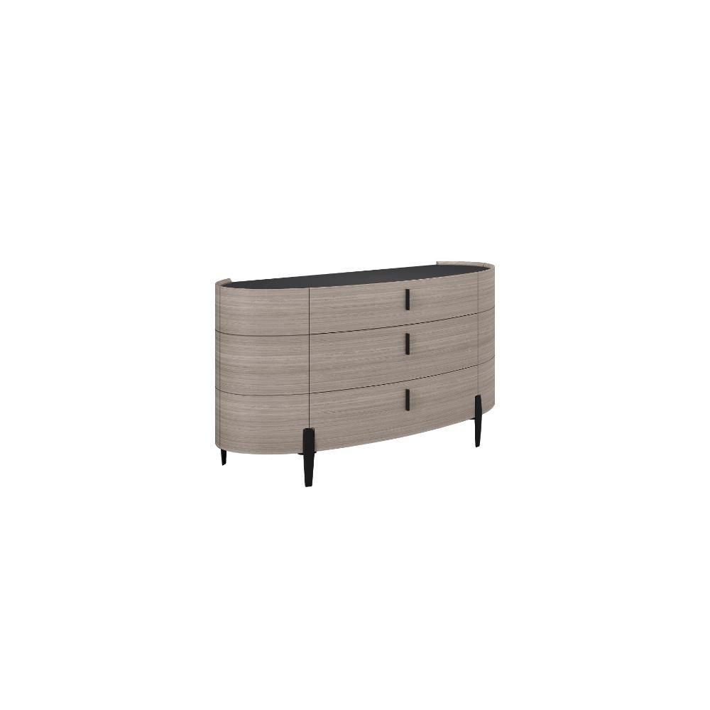 Furniture Link Siena Beige Large 3 Drawer 2 Door Chest