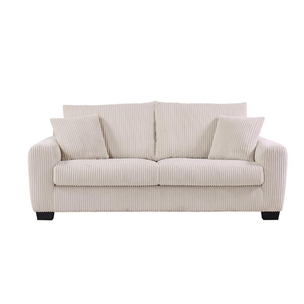 Furniture Link Sloane Mocha Fabric 3 Seater Sofa