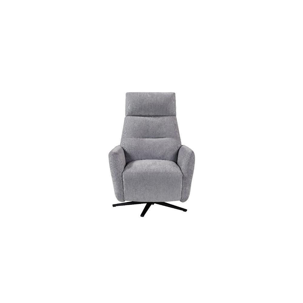 Furniture Link Solo Pewter Fabric Lift Swivel Power Recliner Chair