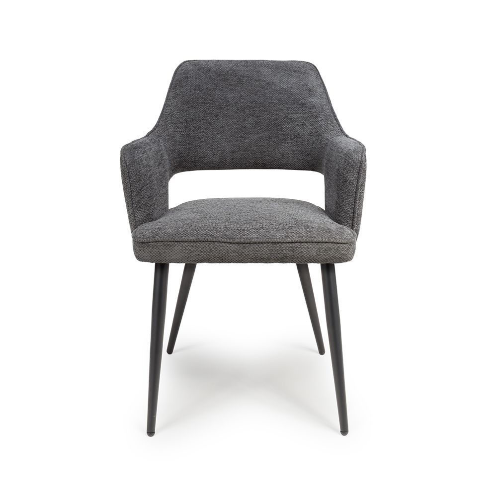 Furniture Link Ted Grey Dining Chair in Pair