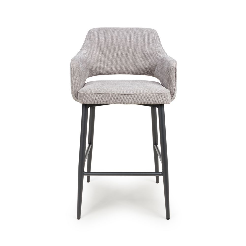 Furniture Link Ted Pewter Bar Chair in Pair