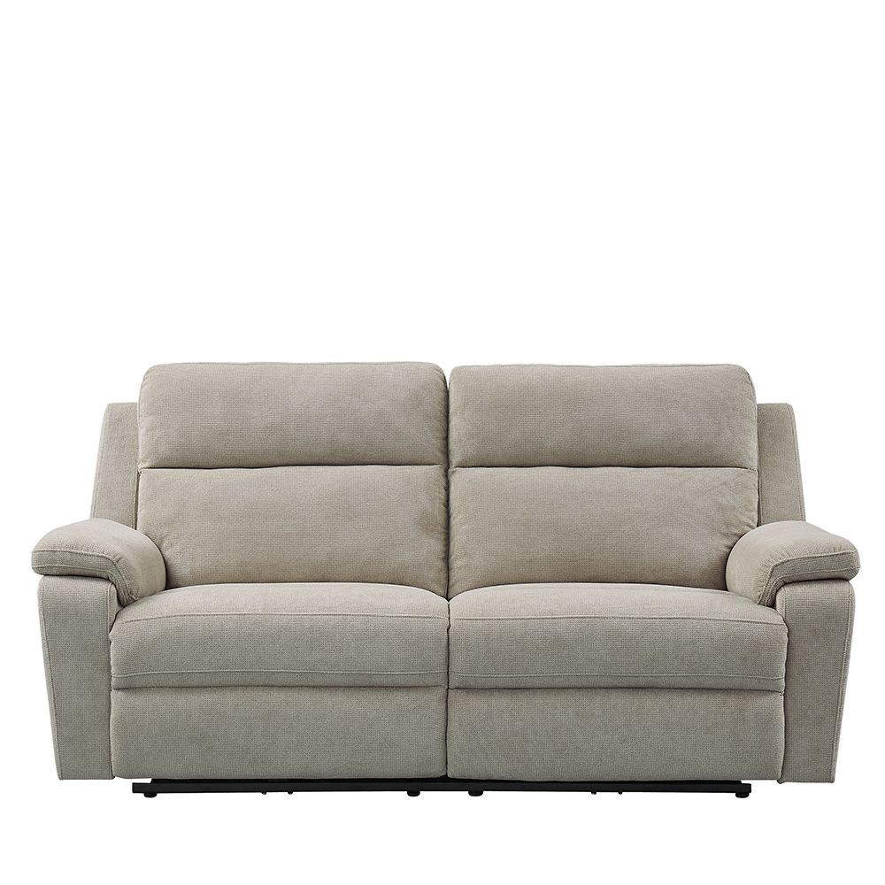 Furniture Link Tyler Taupe Fabric Power Recliner 3 Seater Sofa