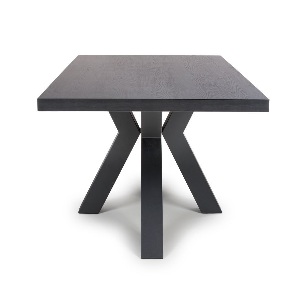 Furniture Link Colorado Black Ash Dining Table Only - 160cm
