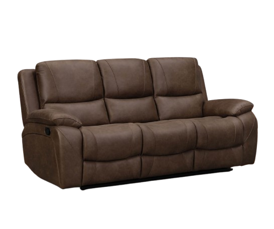Isobella Chocolate Fabric Recliner 3 Seater Sofa