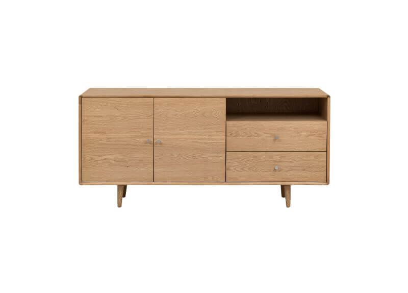Furniture Link Jenson Light Oak 2 Door 2 Drawer Large Sideboard