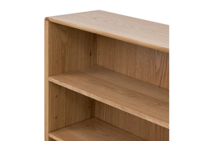 Furniture Link Jenson Light Oak Low Bookcase