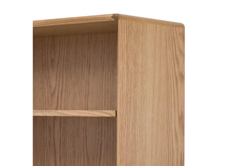 Furniture Link Jenson Light Oak Low Bookcase