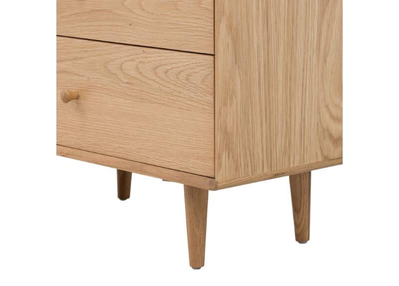 Furniture Link Jenson Light Oak 3 Drawers Chest