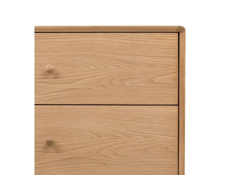 Furniture Link Jenson Light Oak 3 Drawers Chest