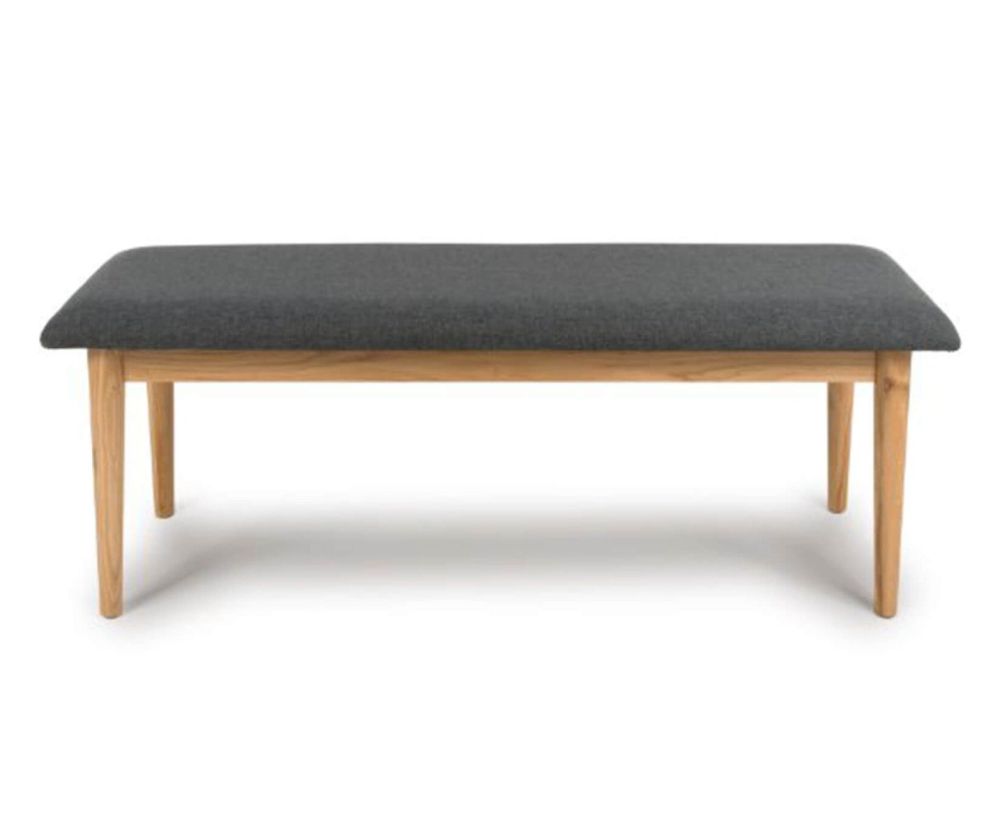 Furniture Link Jenson Light Oak 120cm Rectangular Dining Table with 2 Chair & Bench