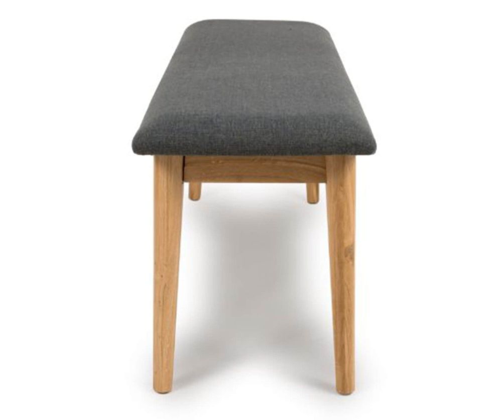 Furniture Link Jenson Light Oak 120cm Rectangular Dining Table with 2 Chair & Bench