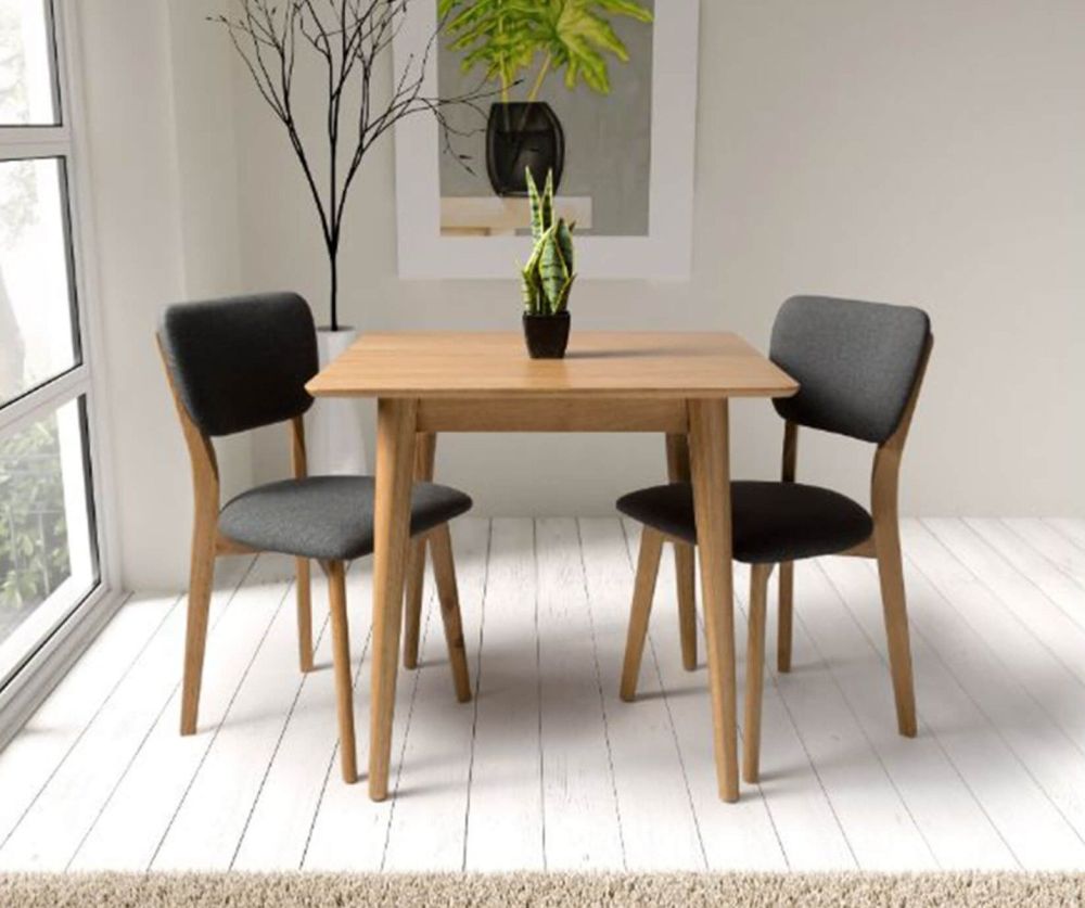 Furniture Link Jenson Light Oak Rectangular Extending Dining Table Only