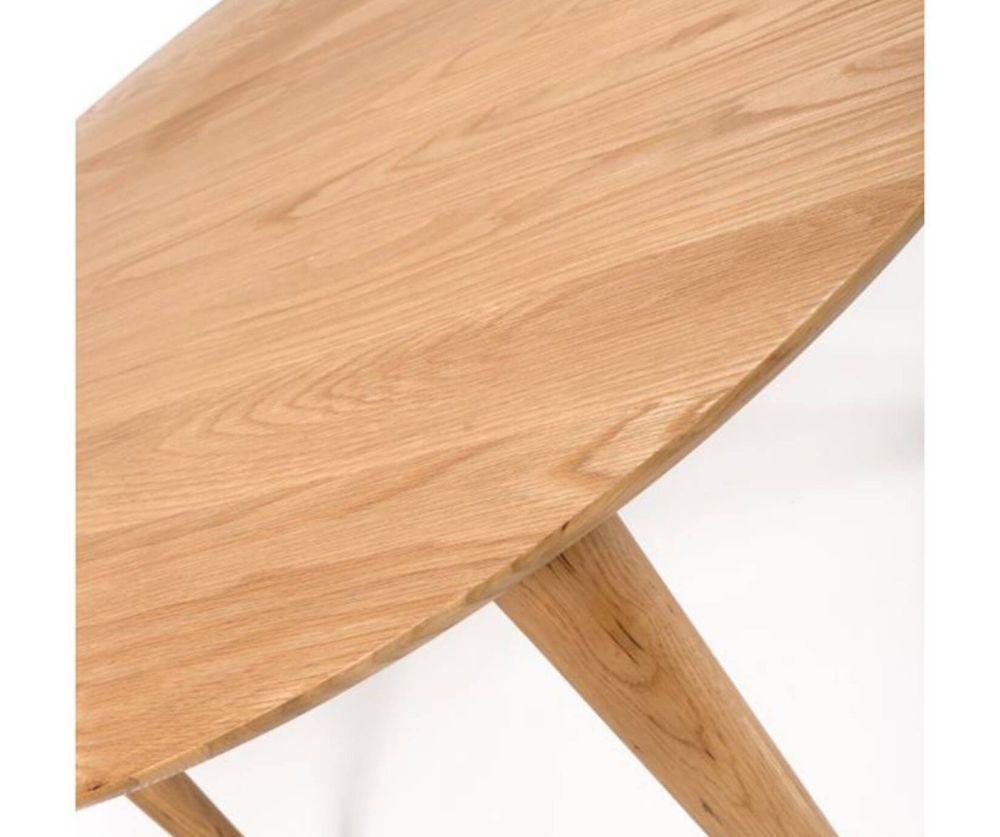 Furniture Link Jenson Light Oak Round Dining Table Only